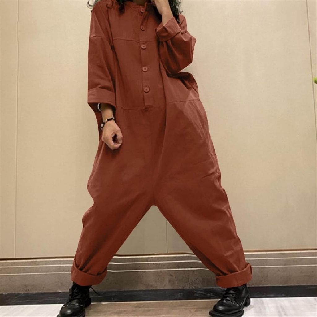 Women's jumpsuit jumpsuit woman jumpsuit plus size jumpsuit woman korean style jumpsuit woman long sleeve