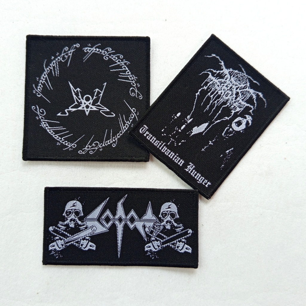 Patch woven Summoning/Darkthrone/Sodom, Sewn on jackets & vests - Metal music merchandise