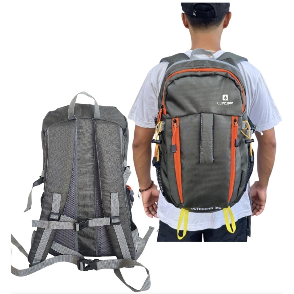 Consina Men's Backpack - 35 Liter Outdoor Backpack - Mountain Bag with Free Raincover