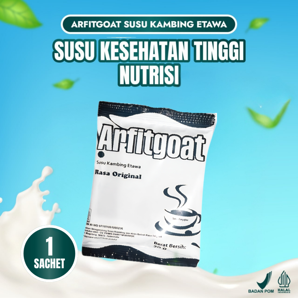 1 Sachet Arfitgoat Arfit Goat Etawa Goat Milk Powder Flavor Bpom HALALOriginal