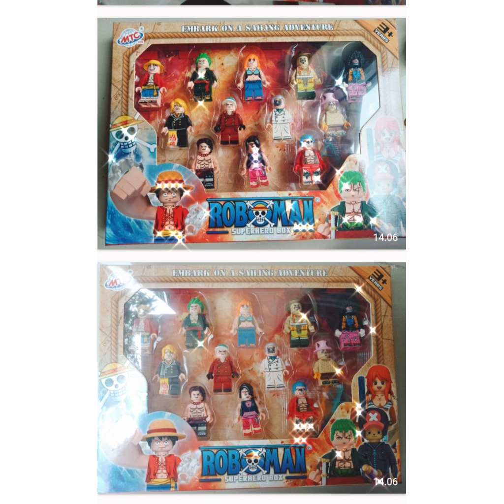 Lego roboman children's toy one piece box contains 12 pieces