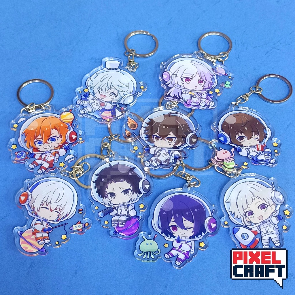 GANTUNGAN Bungo Stray Dogs Anime Character Acrylic Keychain (Astronaut Ver.)