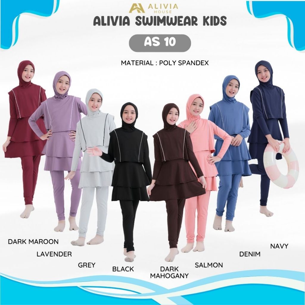 Alivia House - Alivia Swimwear for Teenagers As10 - Muslim Swimwear for Teenage Girls As10