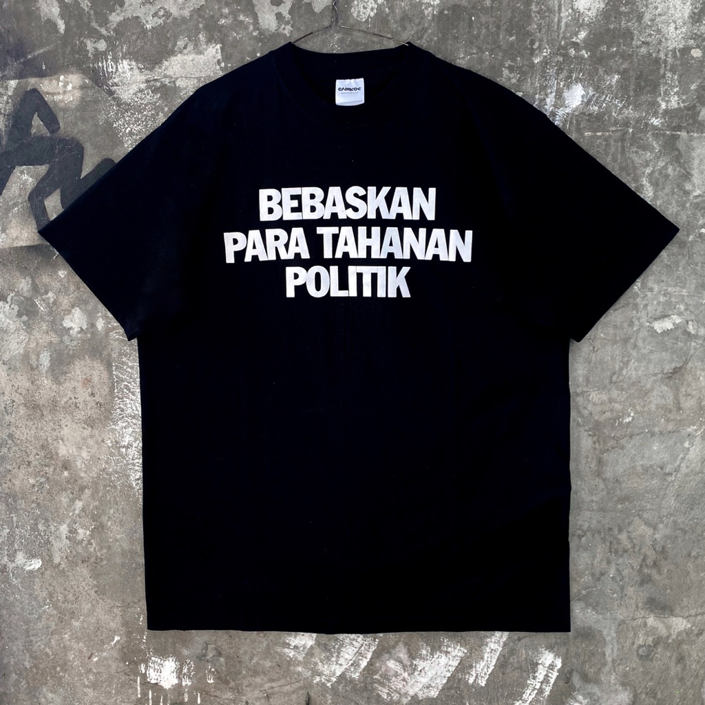 Free Political Prisoner T-Shirt - Bandung Hardcore - Official Grimlocmerchandise