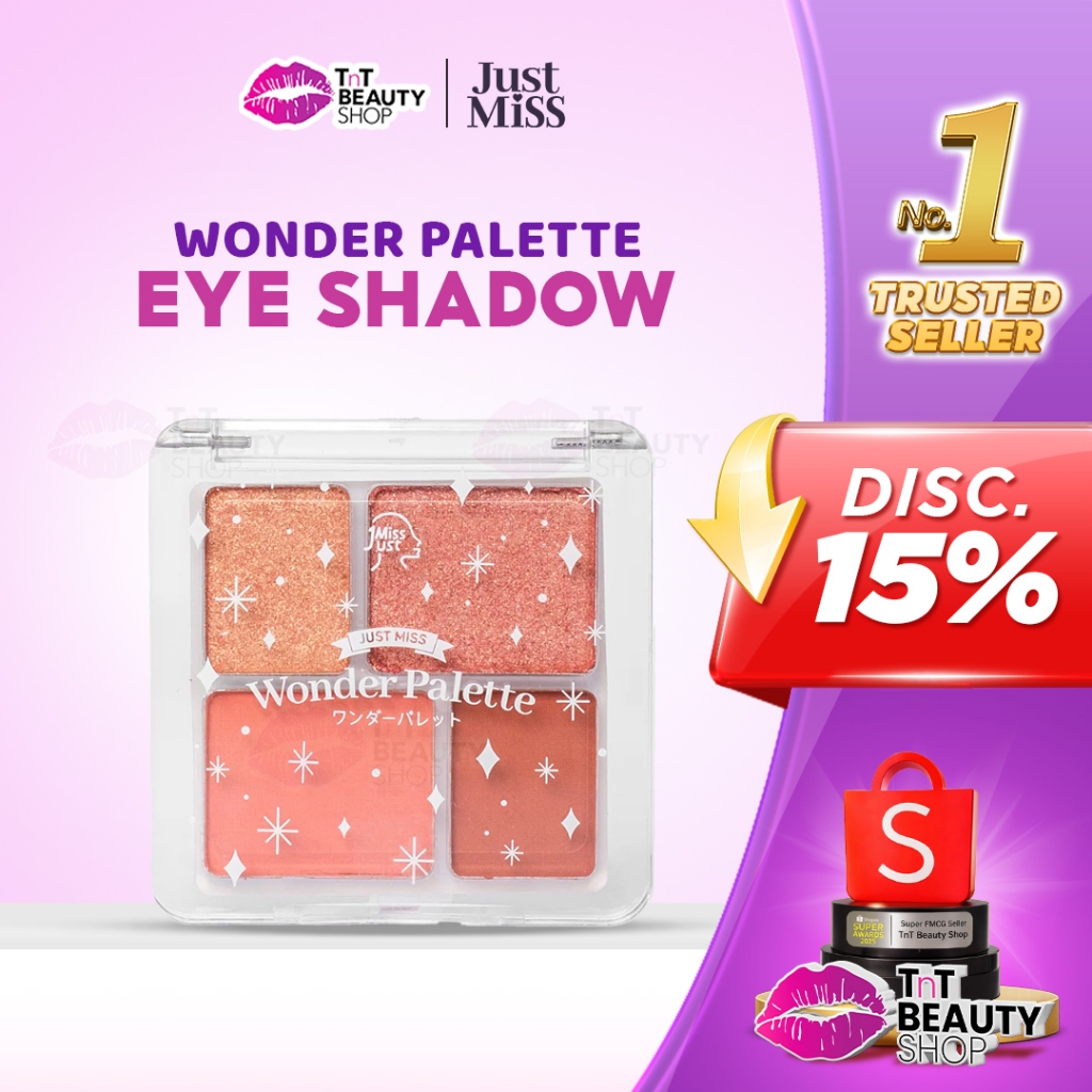 MATA Just Miss Wonder Palette Eye Shadow BPOM 5 g 4 Colors Eye Makeup Eyeshadow Palette | TnT Beauty Shop