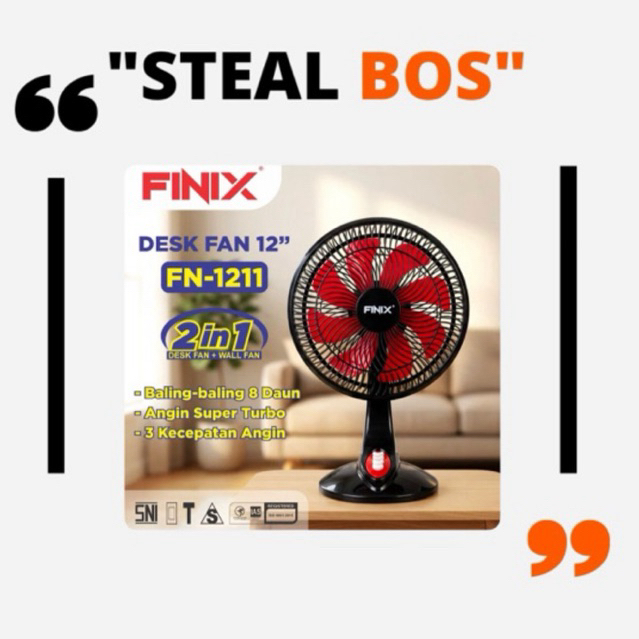 Finix desk fan finix duo12 inch FN-1211 12 inch desk fan finix duo 12 inch fan 12 inch kipas meja