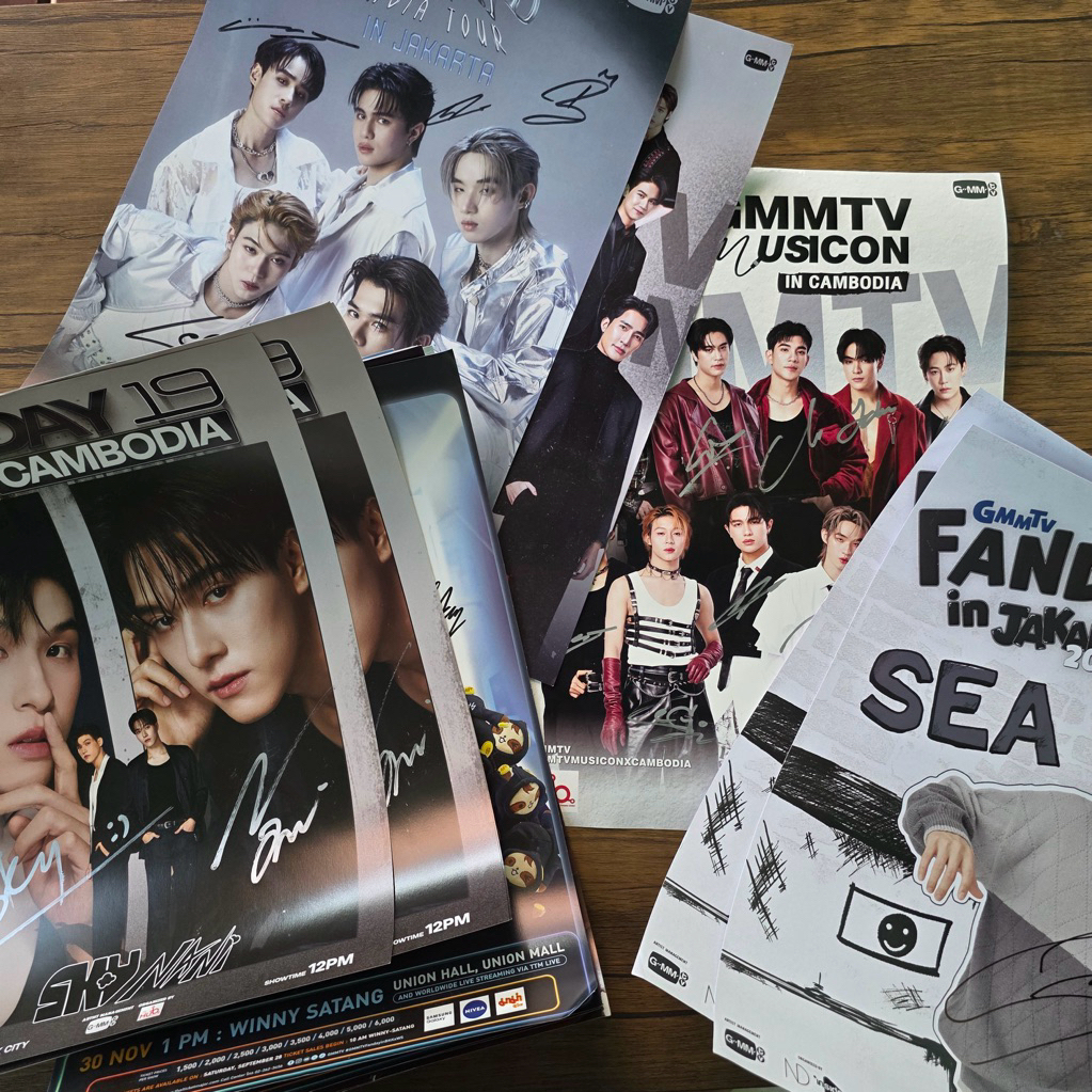 POSTER BENEFIT GMMTV POSTER A3 GEMINI FOURTH JIMMY SEA SKY NANI LYKN GMMTV MUSICON LOL FANFEST GMMTV FANDAY OFFICIAL