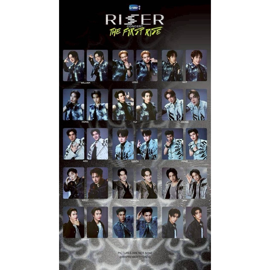 PC Riser The First Rise 2026 (Pond, Phuwin, Gemini, Fourth, William, Hong, Tui, Joong, Aou, Santa, Barcode, Aungpao, Ashi, SangT, Jaoying, Nanon)