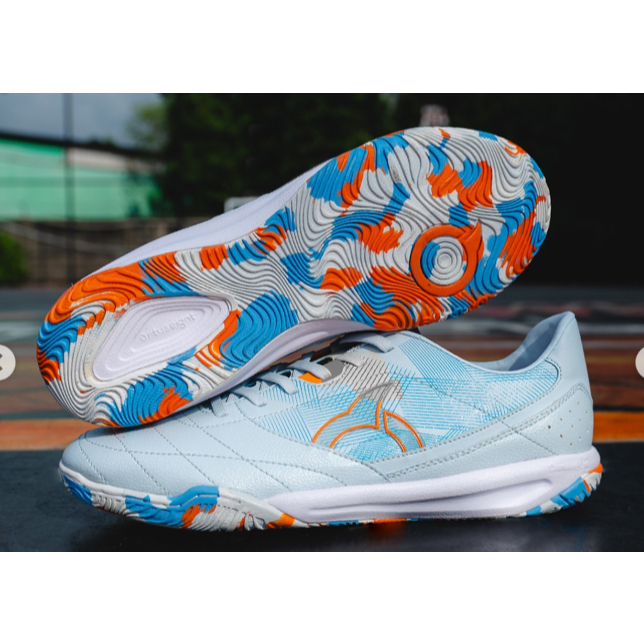 Josala Crusher V2 White Blue Futsal Shoes ORANGE