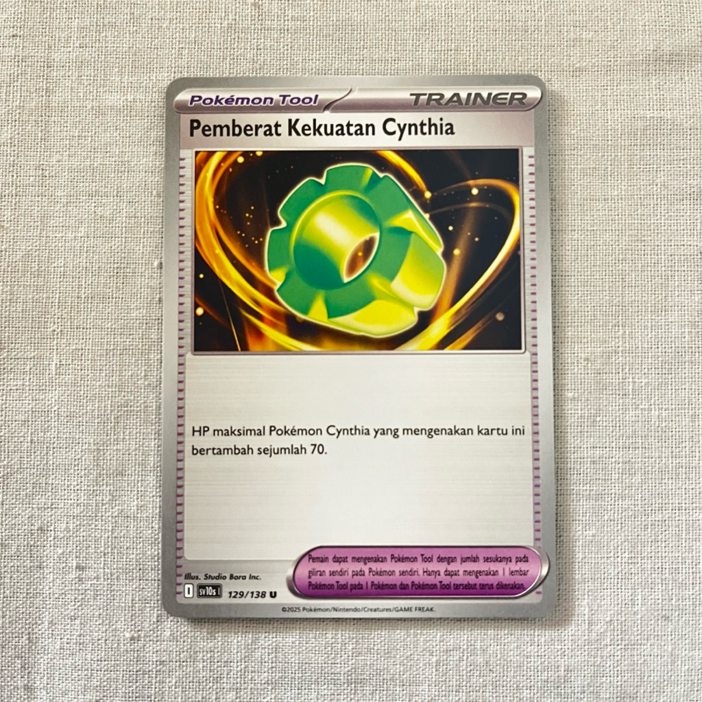 Cynthia Sv10s 129/138 Strength Weights - TCG Pokemon Indonesia