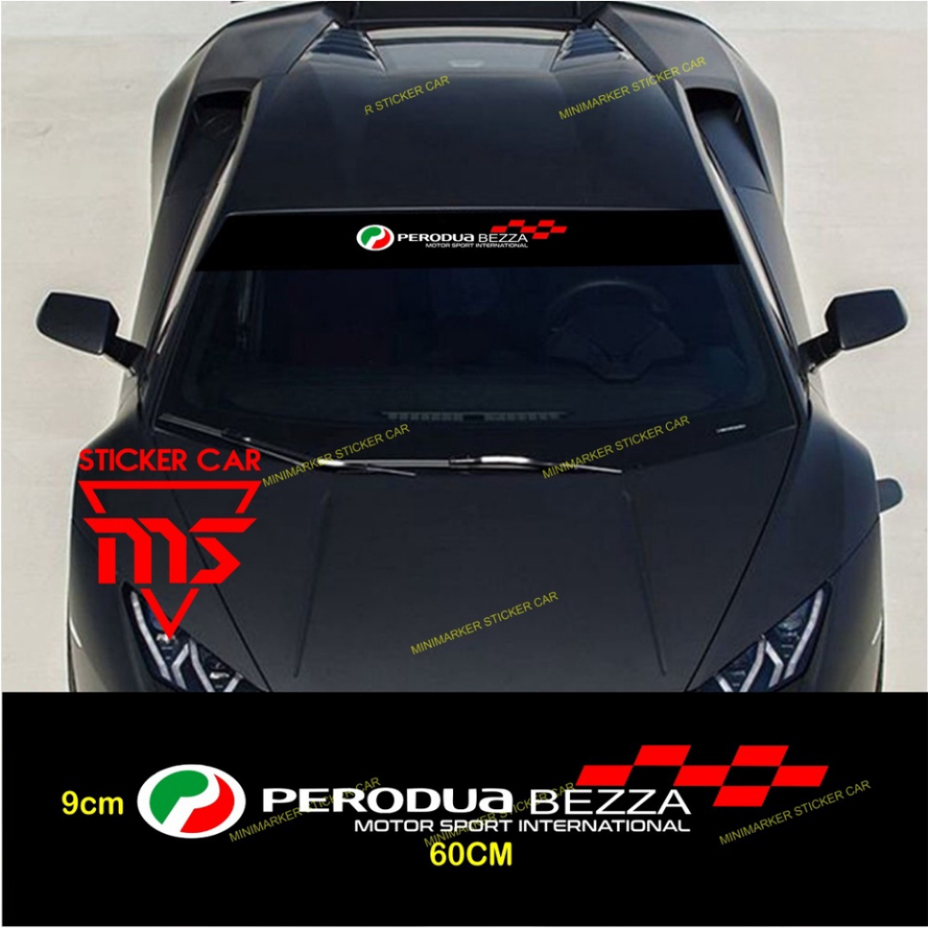 PERODUA Bezza whindshiled premium car stickers