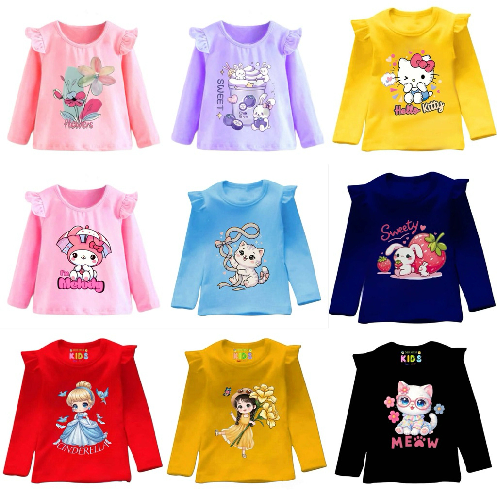 CUTE MOTIF T-SHIRTS FOR BOYS AND GIRLS FOR AGES 1 TO 10 YEARS