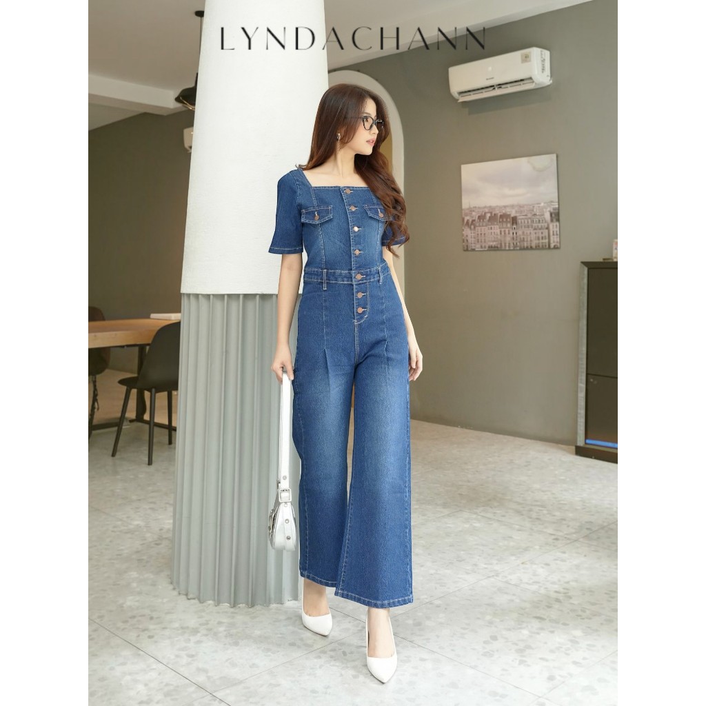 LYNDACHANN - PREMIUM RUMY JUMPSUIT Jeans Thick PremiumWanita