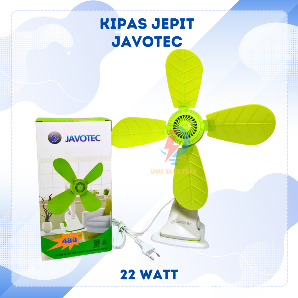 JAVOTEC 22 Watt 3 In 1 Clamp Fan Table Fan Practical Wall Fan