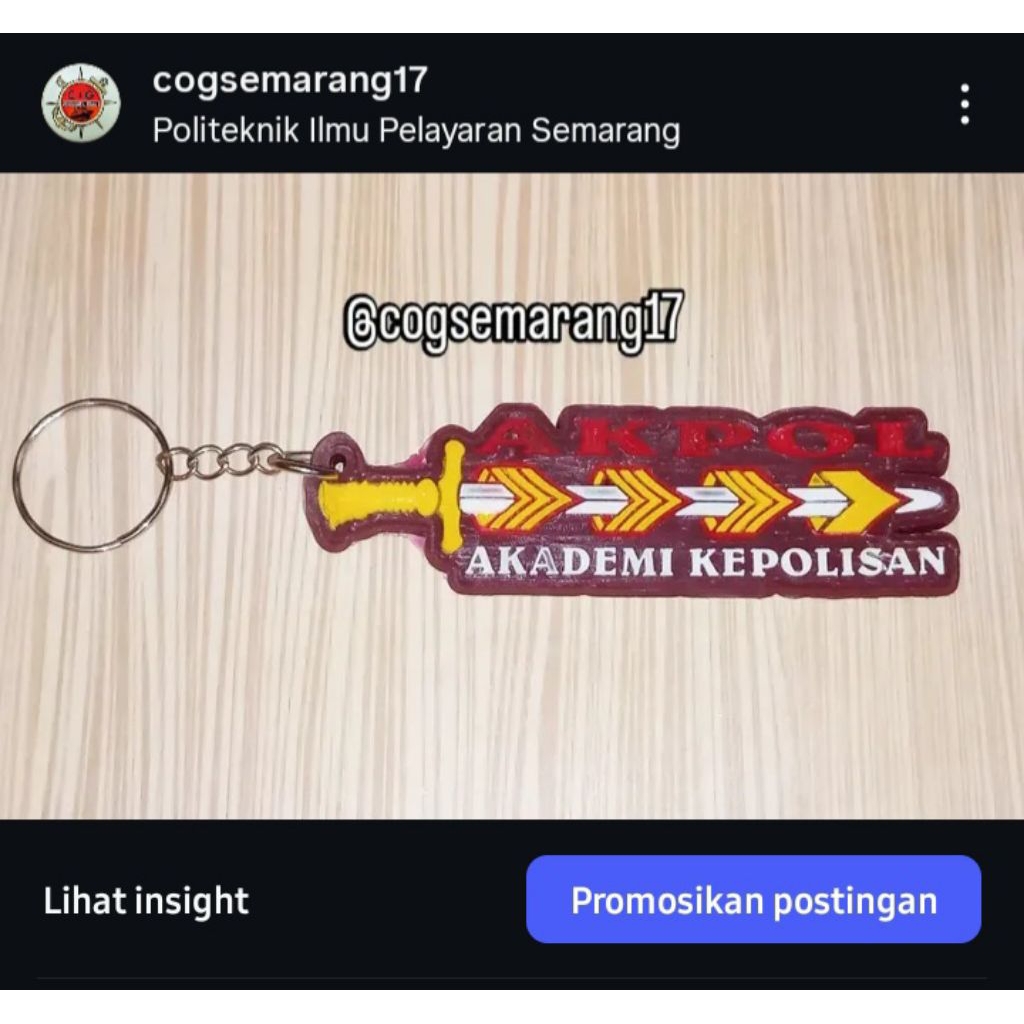 GANTUNGAN "Police Academy Keychain AKPOL SEMARANG"