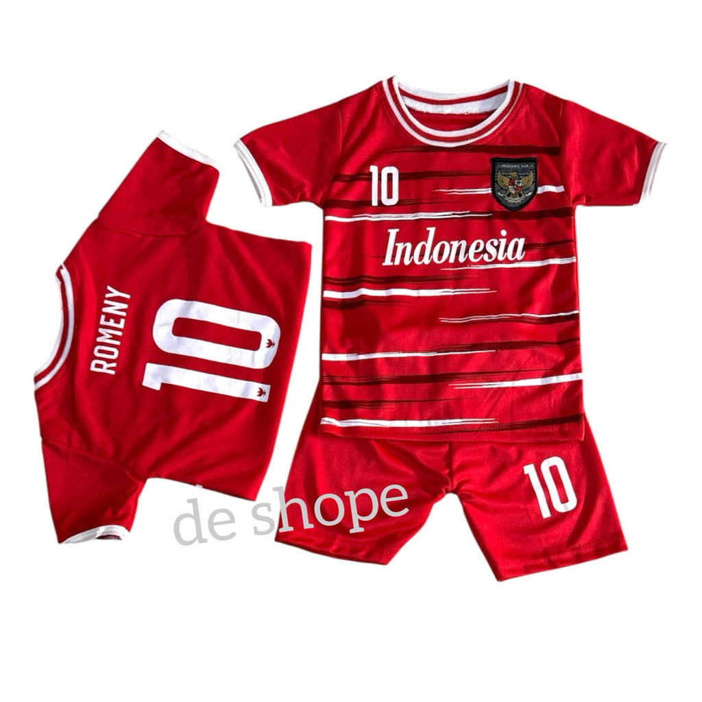 Latest children's soccer jersey set for 1 to 14 years old, Romeny National Team football shirt, quality material