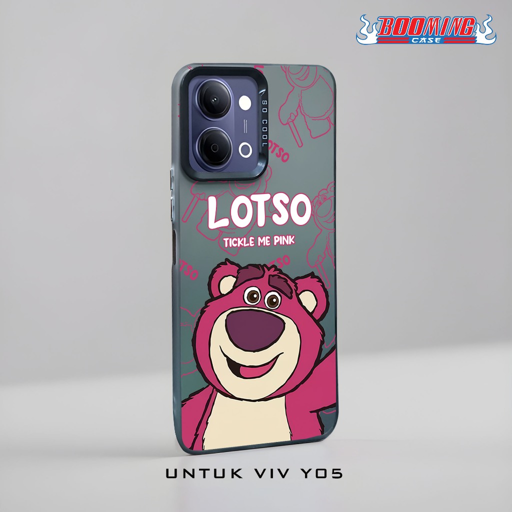Case Vivo Y05 Premium Matte Softcase Hybrid IMD Plate Hologram - Motif LOTSO - Casing Glossy -