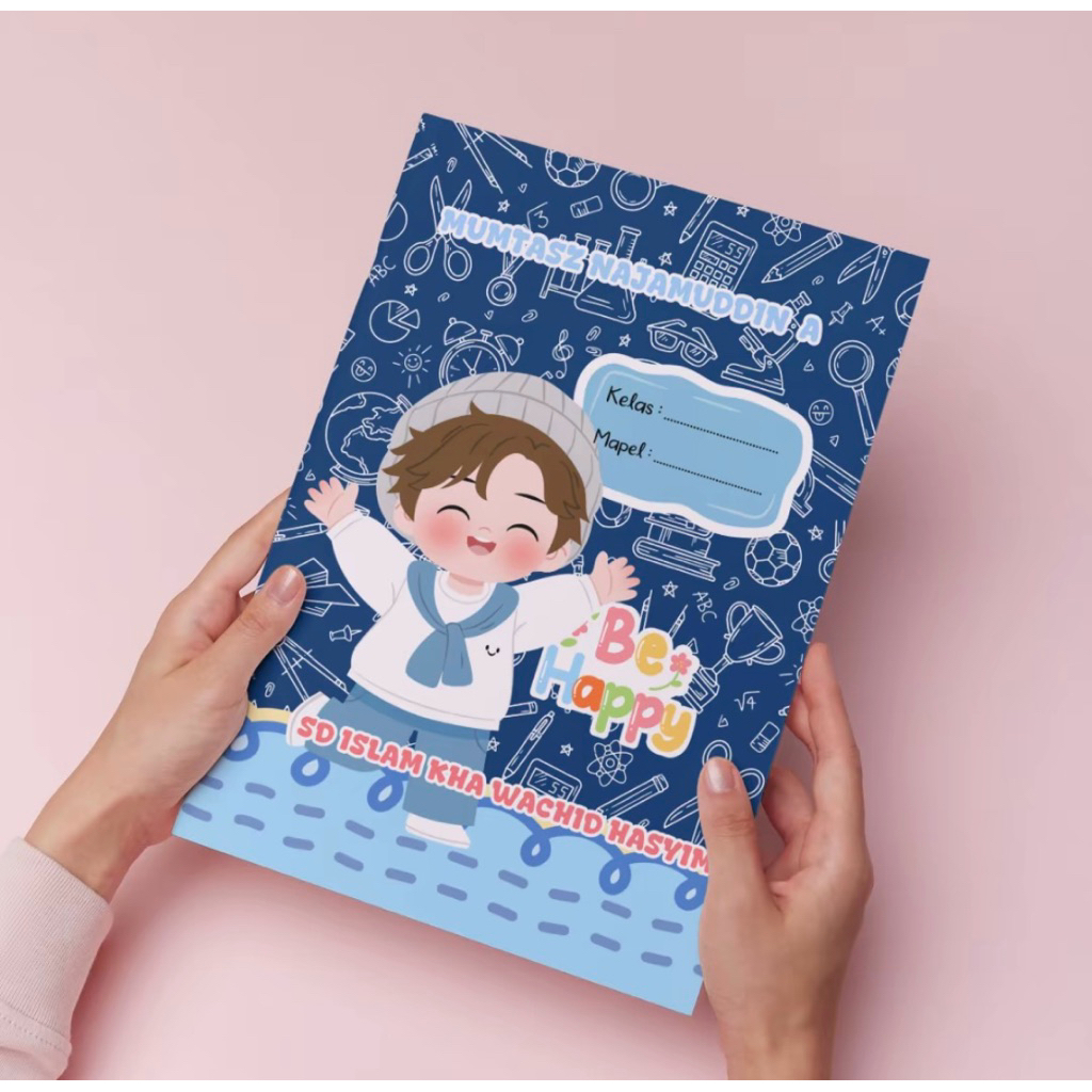 10 PCS AESTHETIC CUSTOM SCHOOL NAME AND NAMEsampul buku 2026
