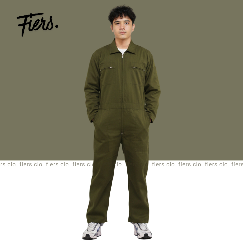 HIJAU Fiers.- Jumpsuit Coverall Premium Army Green Adult KatelpakPOLOS