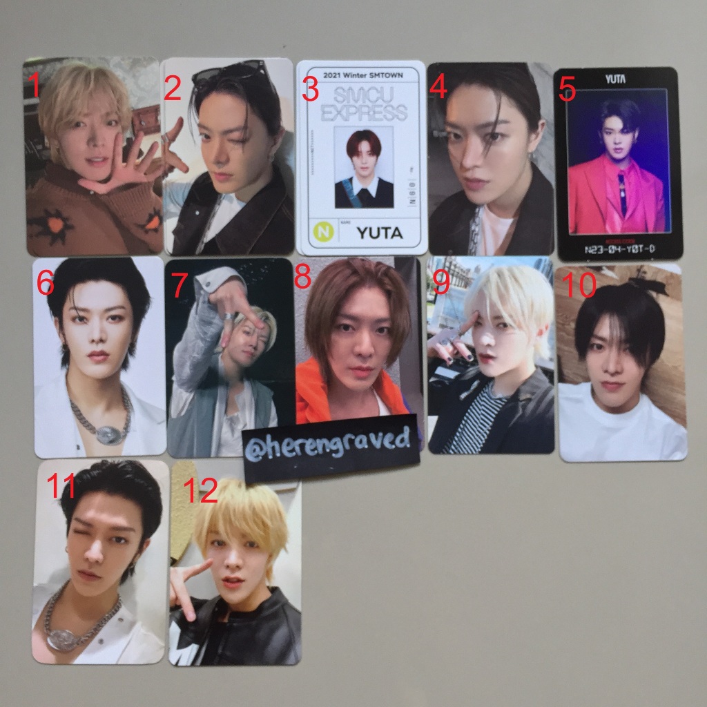 Photocard official NCT 127 Yuta Photocard Benefit