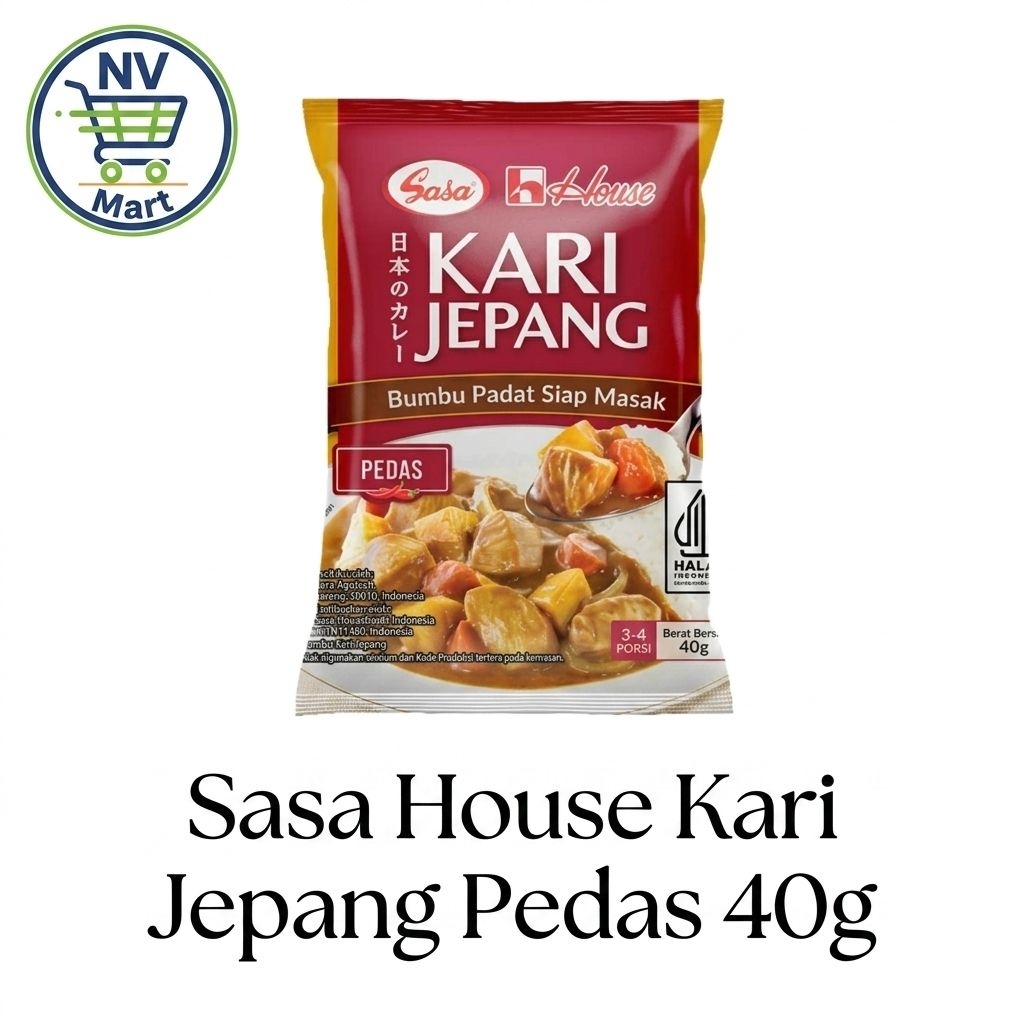 Sasa House Spicy Japanese Curry 40g - Authentic Spicy Japanese Curry Seasoning
