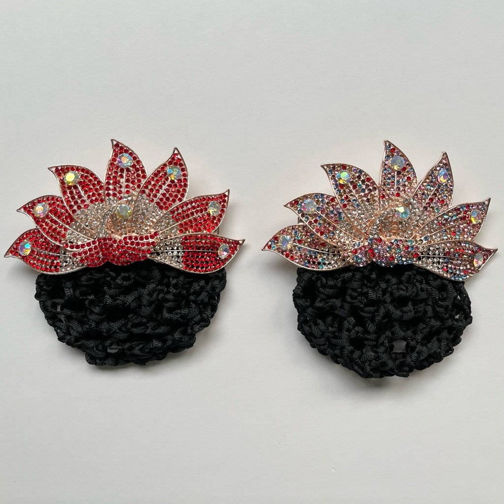 LUXURY CRYSTAL KOREAN PEACOCK HAIRNET CLIPS AUTOMATIC HAIRNET CLIPS HAIRNET CLIPS