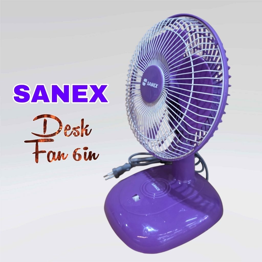 Sanex 6in table fan, small fan, Sanex table fan