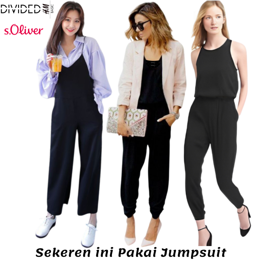 Restock Best Seller Jumpsuit Overall Wanita ExportOriginal, cool, super comfortable Flowy material