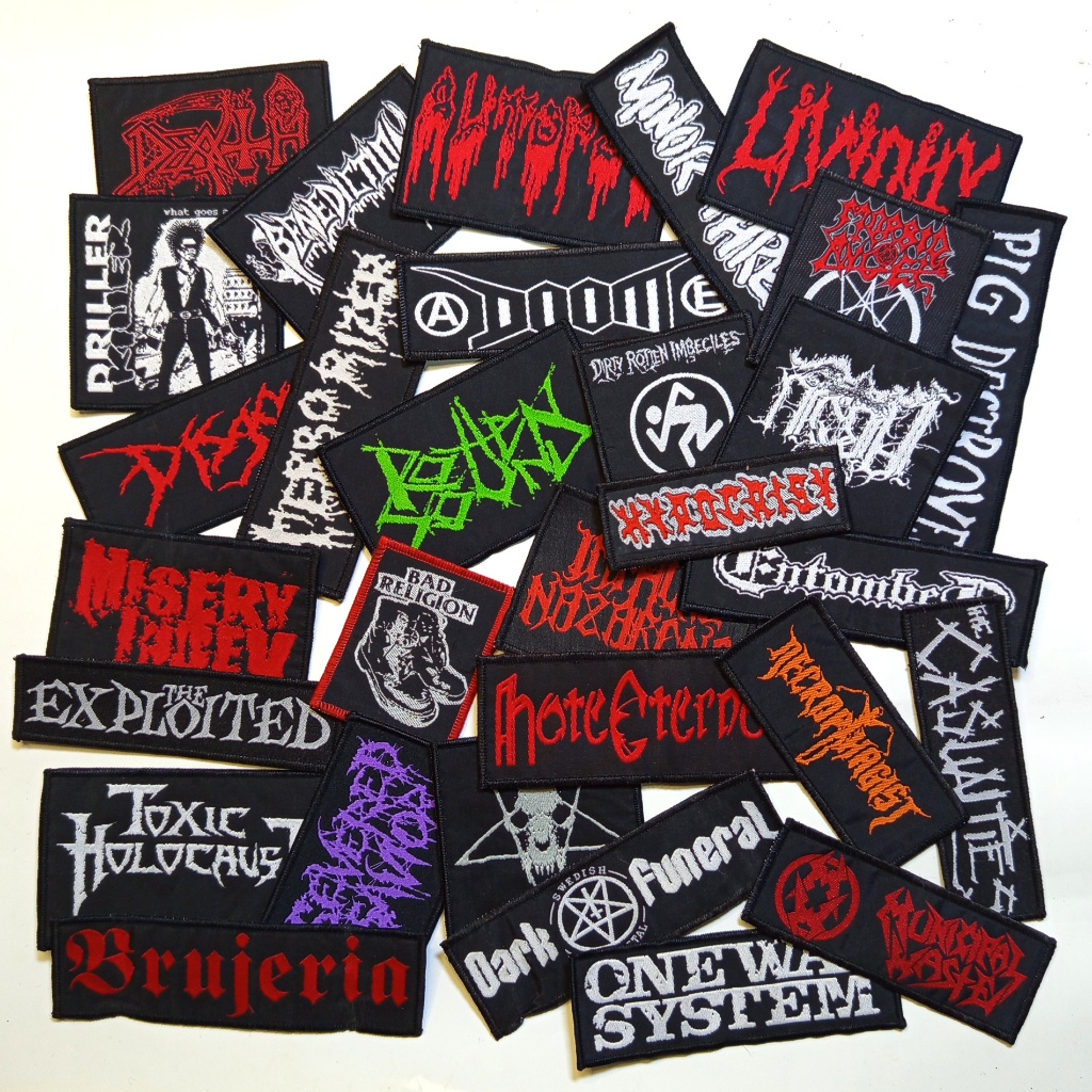 Woven Patch Logo Band - Sewn on Jackets and vests - Metal music merchandise