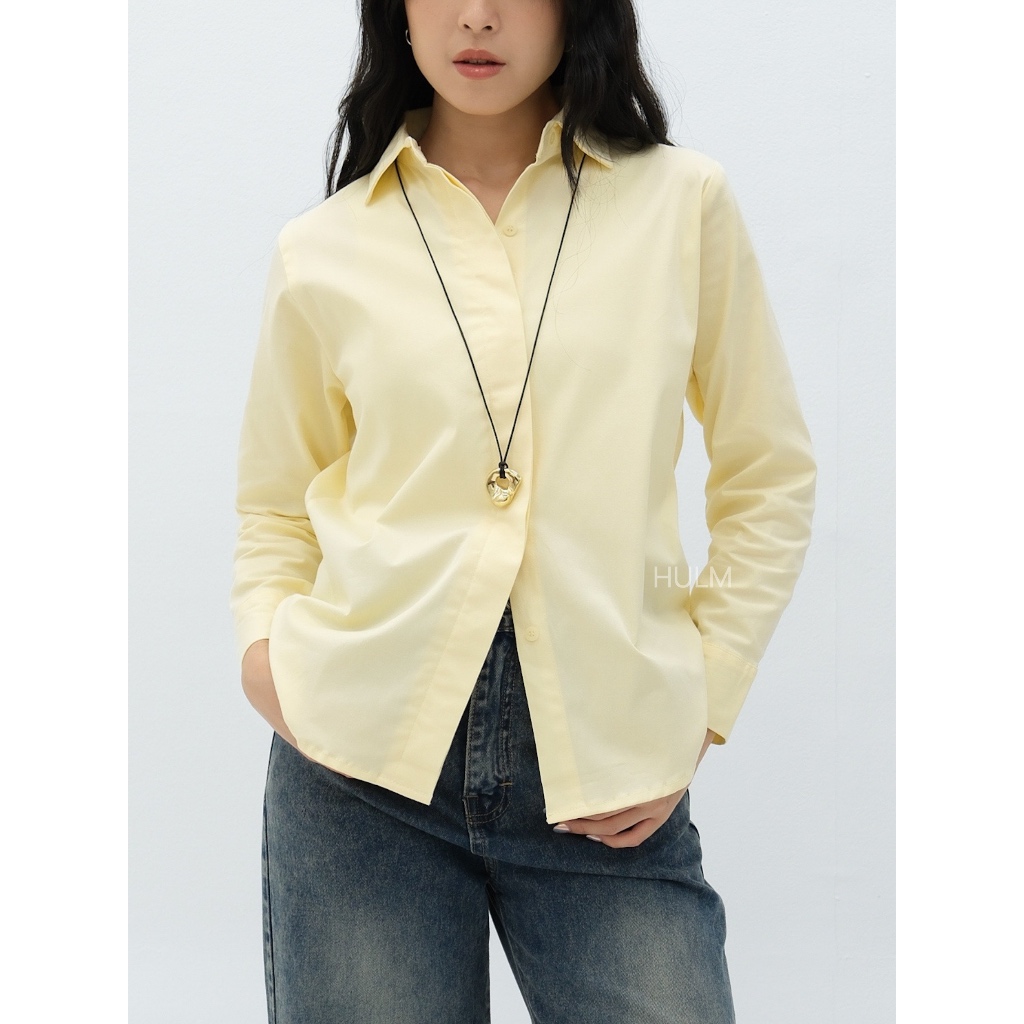 Loose Fit Cotton Shirt Wanita | Aina Shirt | HULM
