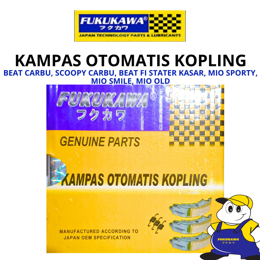 Fukukawa Automatic Clutch Plate CarburetorBEAT, Scoopy Carburetor, FIBEAT (Rough Starter), Mio Sporty, Mio Smile, Mio Old
