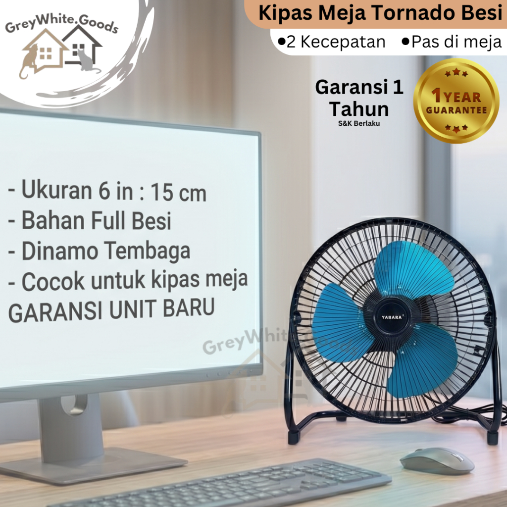 Tornado Iron Table Fan, Sturdy Iron Circulation Fan, Fan