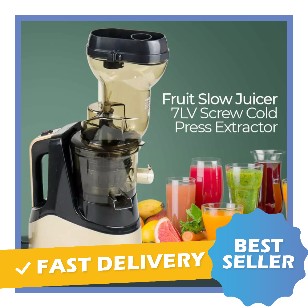 Fruit Blender 2 Types Of Low Power Consumption Filtering 150W Fruit Slow Juicer 7LV Screw Cold Press Extractor Machine - WIHA01GD