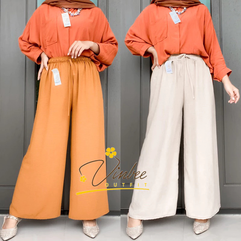 KULOT CRINCLE AIRFLOW PREMIUM HIGHWAIST VIOLET