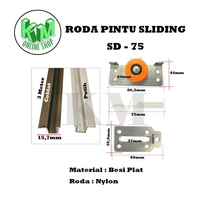 Top Sliding Wardrobe Door Wheels 385 Orange 2 Sets & Raised Rails SD 385 2 Pcs