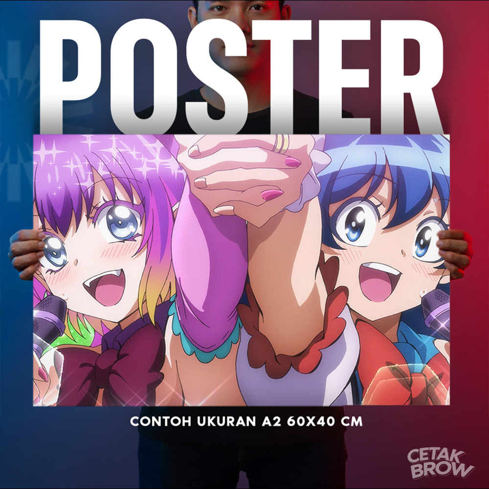 Mairimashita Iruma-kun Ameri Azazel Student Council President Red Hair Majesty Art Poster Can Print Custom Room Wall Decoration