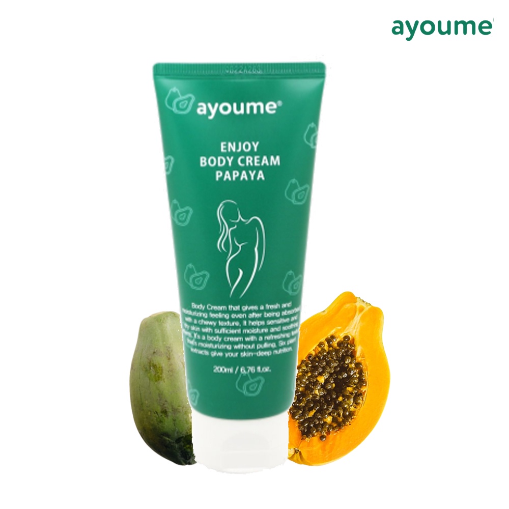 AYOUME Enjoy Body Cream Papaya Soothing Refresh Cream Intensive