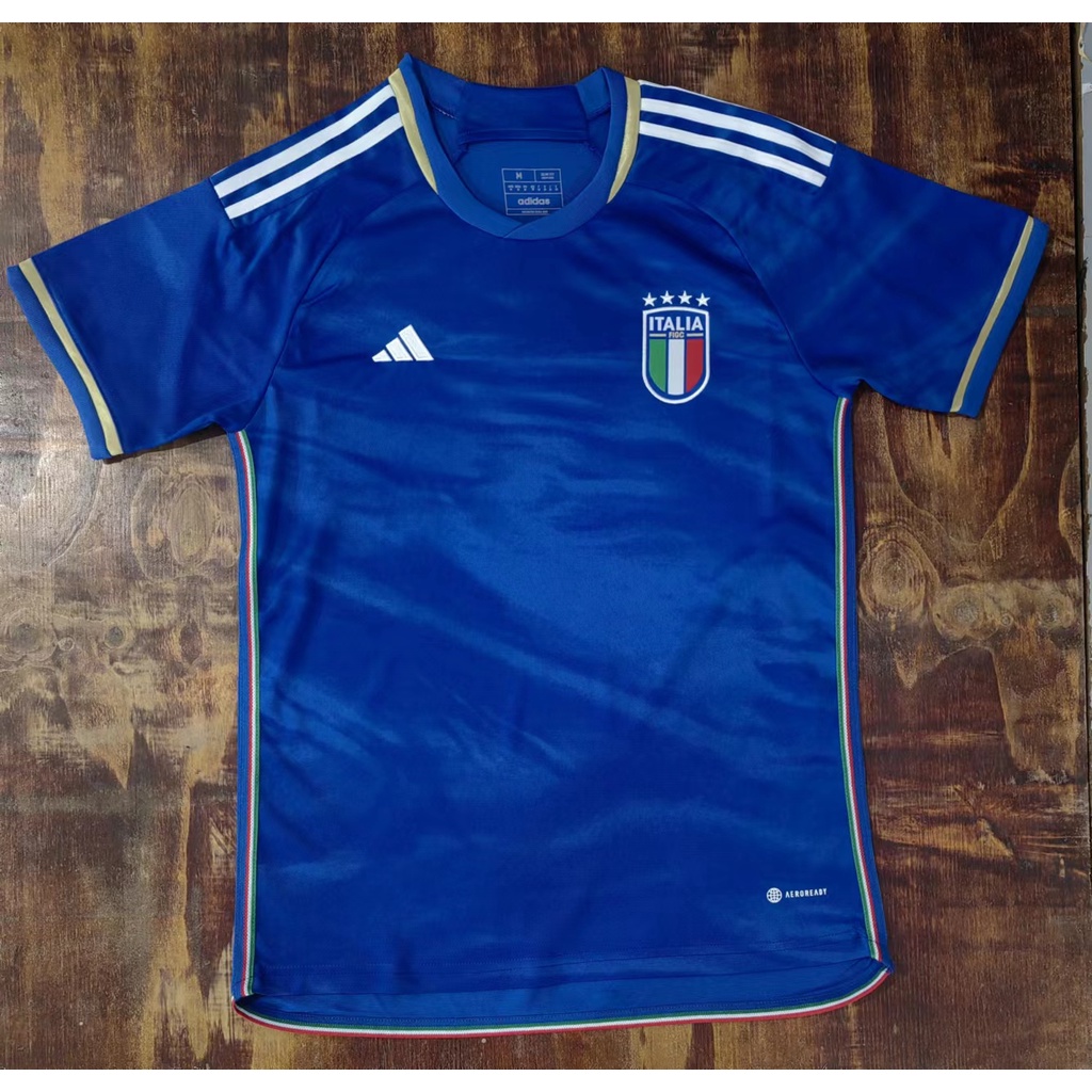 Adidas 2023 Italy Authentic Home Jersey - Blue, M