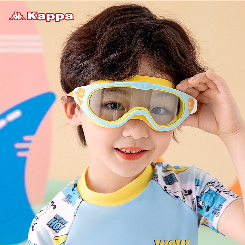 [2023 New Arrival] Super Soft Kappa Swimming Gear Set Clear Swim Goggle and Caps