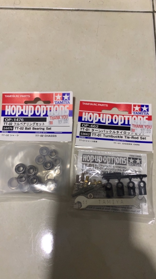 Tamiya TT02 #54476 - 1/10 RC TT-02 Ball Bearing Set TT02 OP.1476 [54476] |  Shopee Malaysia