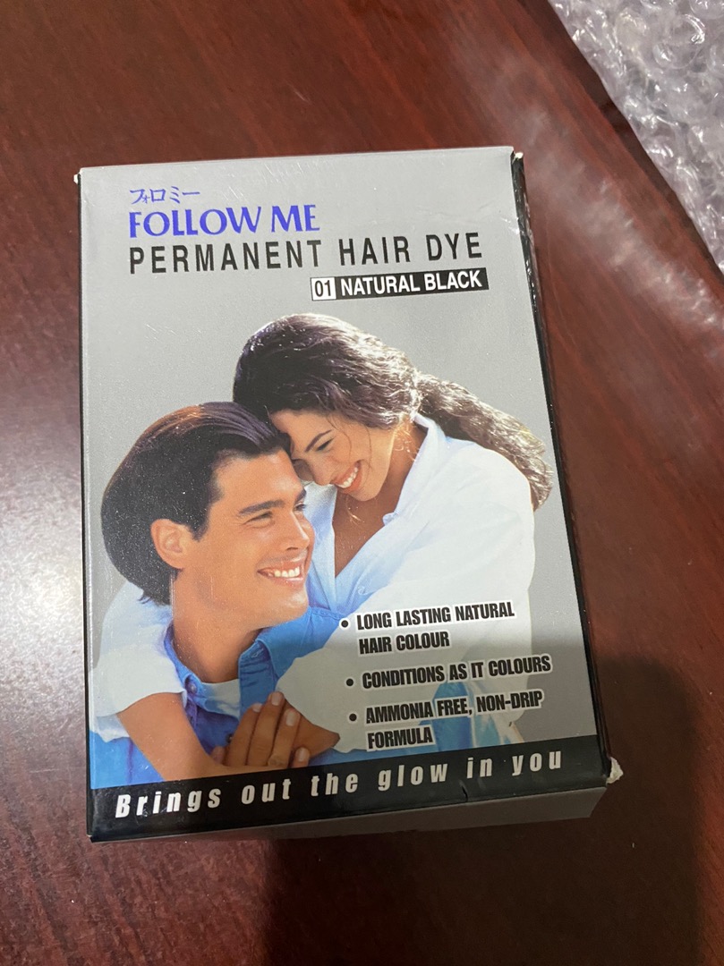 Follow Me Permanent Hair Dye-01 Natural Black 2x40ml | Shopee Malaysia