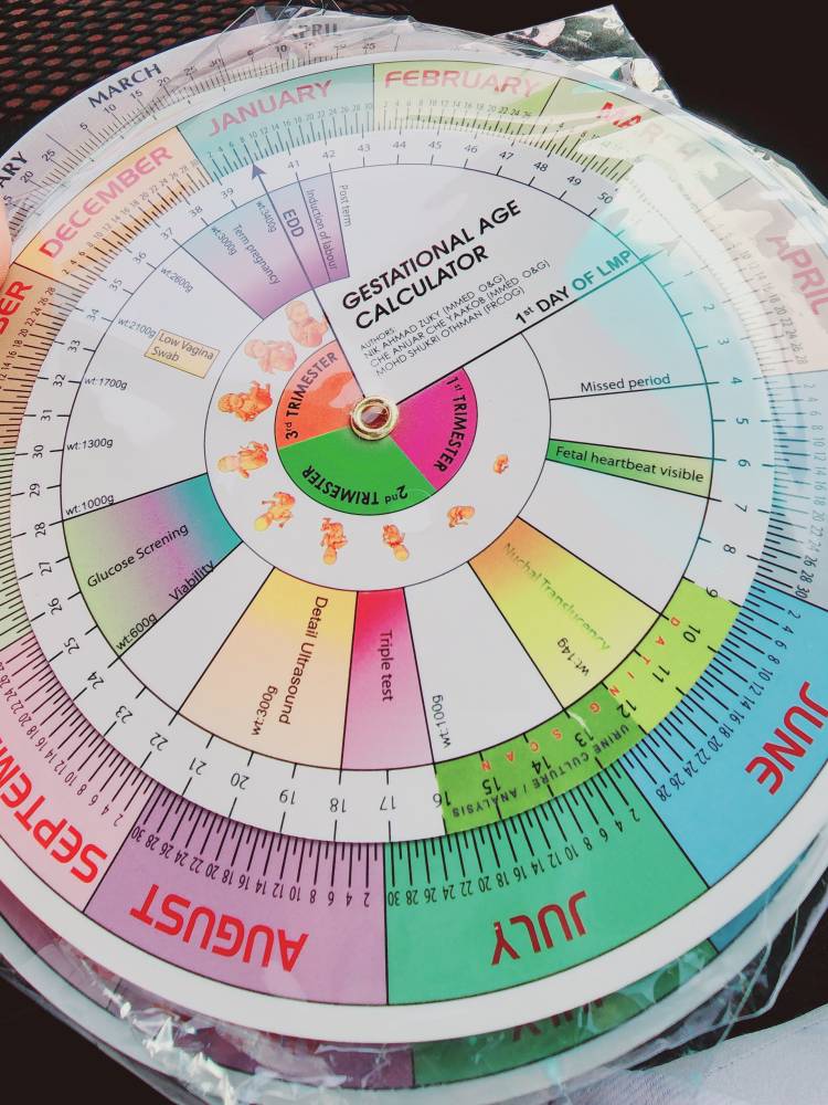 baby age calculator wheel