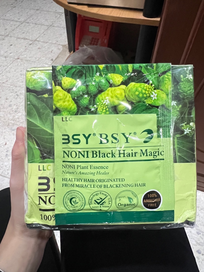 BSY Noni Black Hair Magic 100% original-1box | Shopee Malaysia