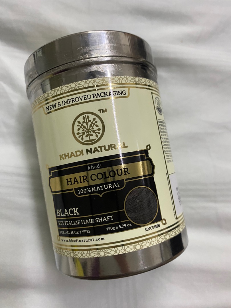 Khadi Herbal Hair Colour Black 150g | Shopee Malaysia