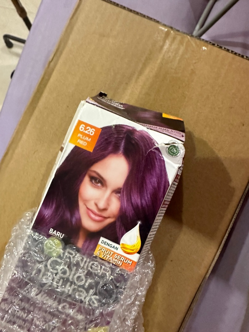 Garnier Hair Color Naturals Creme Riche Dye  Plum Red (HALAL) |  Shopee Malaysia