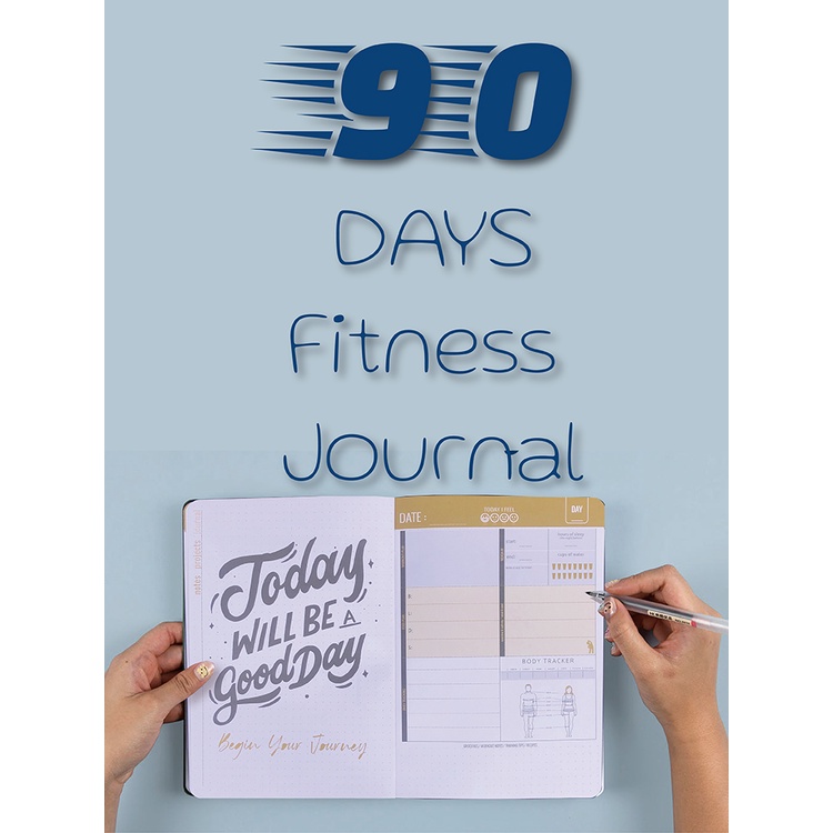 90 Days Planner Fitness Wellness Daily Agenda Exercise Weight Loss – Lifestyle, Nutrition & Workout Journal