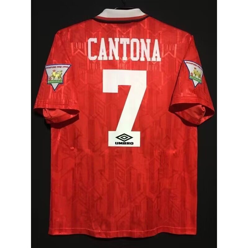 1994 Manchester United Soccer Jersey CANTONA GIGGS 92 94 Man utd Adult Retro Football Shirts