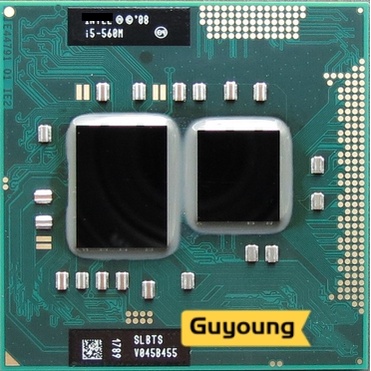 i5-560M Processor 3M Cache 2.66GHz ~3.2Ghz i5 560M SLBTS PGA988 TDP 35W Laptop CPU Compatible HM55 HM57 QM57