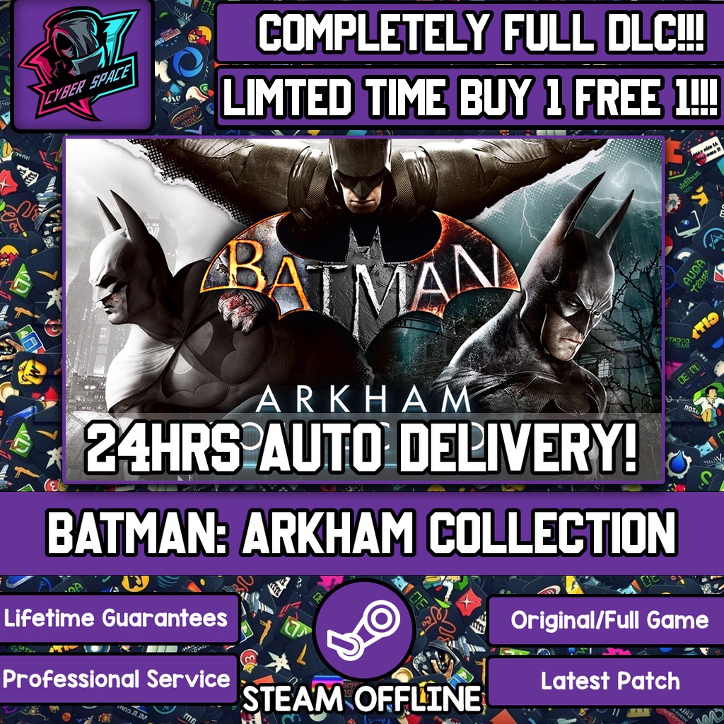 Batman Arkham Collection [Auto Delivery] [Steam Offline] (Full DLC) Cyber  Space PC Game | Shopee Malaysia