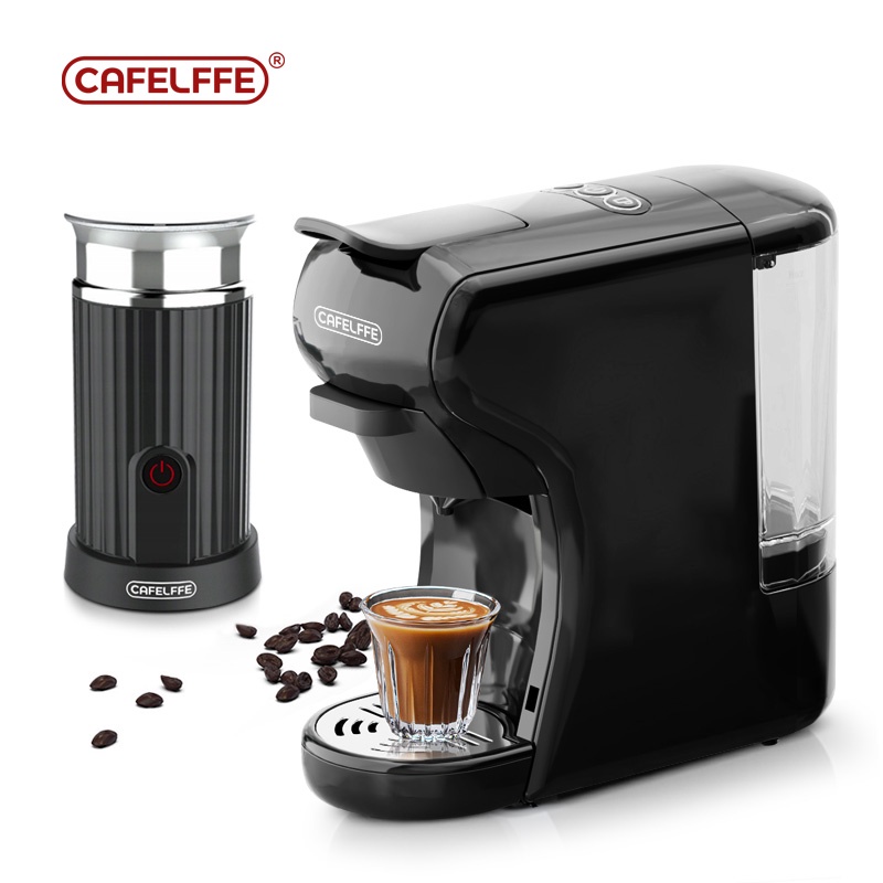 Cafelffe 3 In 1 Coffee Machine With Milk Frother Bundle Set MK-603&MK-201